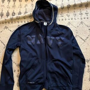 Nike Therma Fit Navy Zip Up Hoodie